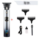 Sensacional Aparador de cabelo masculino, barbeador elétrico, cortador de cabelo sem fio, aparador de cabelo recarregável com lâmina Zero Gap T.