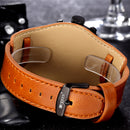 Sensacional Relógio de Quartz Marca de Luxo Curren de Couro Masculinos