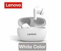 Fones de ouvido Bluetooth Lenovo à prova d'água com estojo de carregamento.