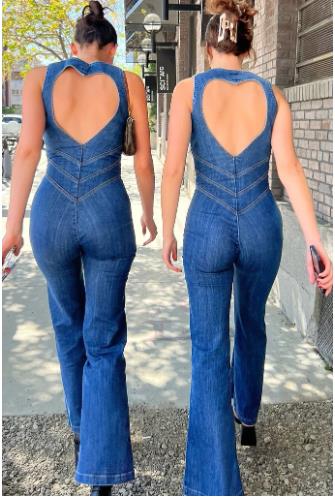 Charmoso e Sexy Macacão Jeans para Mulheres que Prezam pela Elegância