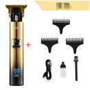 Sensacional Aparador de cabelo masculino, barbeador elétrico, cortador de cabelo sem fio, aparador de cabelo recarregável com lâmina Zero Gap T.